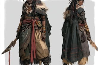 create a custom rpg or dnd character portrait for your tabletop