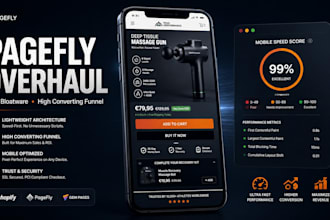overhaul slow shopify website conversion rate via pagefly gempages expert