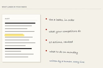 run an ai business audit and deliver a one page action plan