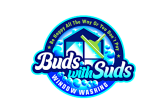 design window washing business buds logo