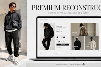 reconstruct premium shopify clothing brand storefront template os2 zero