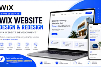 wix website design wix redesign wix website development wix online store