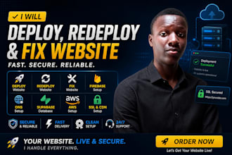 deploy redeploy fix website firebase dns supabase database aws ssl cdn setup