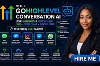 setup gohighlevel conversational ai inbound sms outbound sms web chat automation