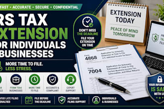file your irs tax extension for individuals and businesses
