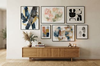 design abstract, canvas or typography printable wall art