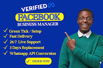 create facebook business manager for ads whatsapp API and bm setup