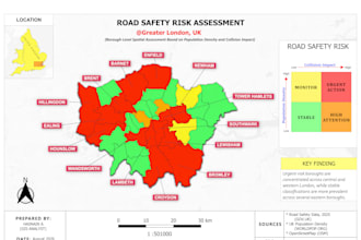 perform transportation gis and road safety analysis