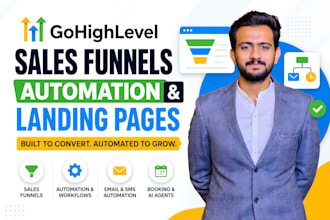 build gohighlevel sales funnel and gohighlevel automation