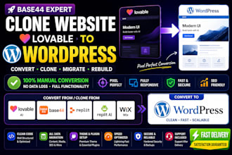 clone website base44 lovable ai to wordpress convert base44 expert replit ai wix