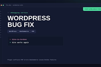 fix your wordpress or woocommerce bug