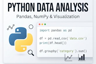 do python data analysis, pandas tasks and sentiment analysis