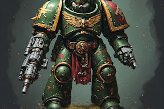 create warhammer 40k art