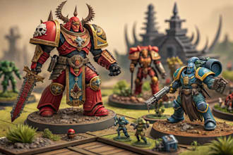 paint your warhammer 40k miniatures