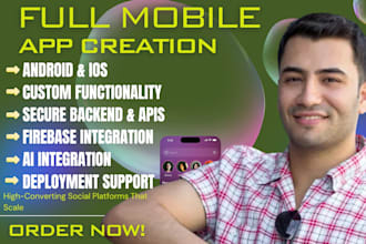 do mobile app development for ios and android with expert app creation