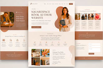build squarespace book author website donation coach membership politics website