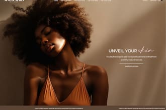 design skincare shopify store, beauty website and cosmetics shopify website