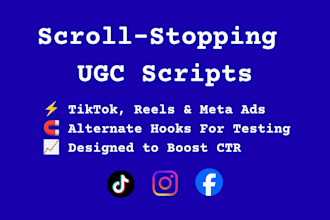 write high converting ugc ad scripts