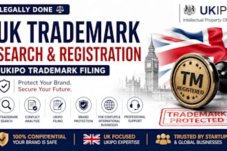legally do UK trademark search and registration ukipo trademark filing