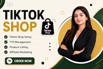 setup tik tok shop, manage tiktok affiliate ,tiktok shop ads