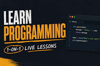 teach you programming basics with 1 on 1 online lessons