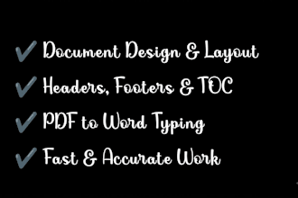 do microsoft word document formatting and typing