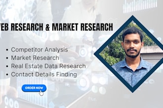 do web research market research and competitor analysis
