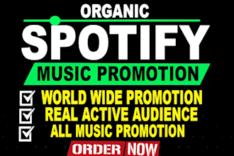 do organic spotify music promotion and playlist pitching