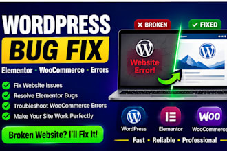 fix wordpress, elementor and woocommerce issues