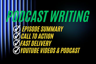 write SEO optimized podcast show notes with timestamps