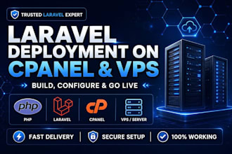 build your laravel website and do cpanel deployment