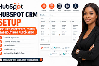 set up hubspot CRM pipelines properties forms lead routing and automation