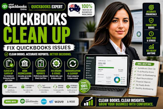 do clean up setup quickbooks online fix quickbooks error bookkeeping xero wave
