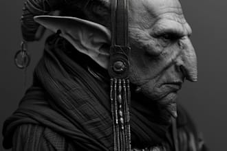 create creepy monsters and dark fantasy characters