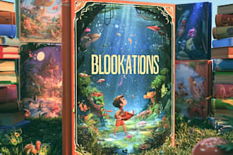 design a professional cartoon book cover