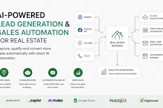 build ai lead generation and sales automation for real estate companies