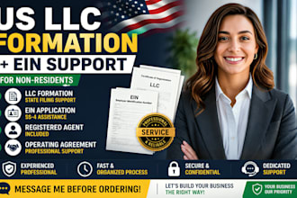 form your US llc and assist with ein for non residents
