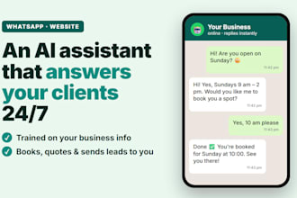 build a custom ia chatbot for your website or whatsapp