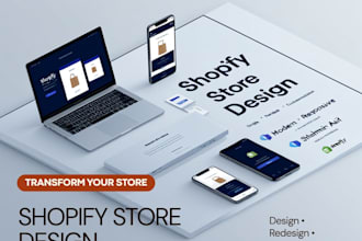design or redesign a professional shopify store