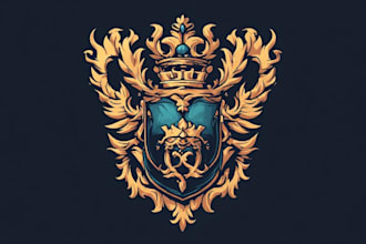 dsign a custom fantasy faction crest illustration for you