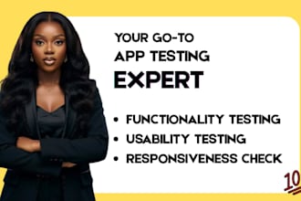 do QA testing, app testing, website testing and ios app review