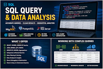 write sql queries and analyze your data