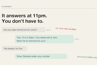 build an ai chatbot that answers your customers day and night