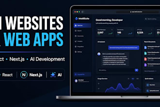 build an ai website or web app with react and next js