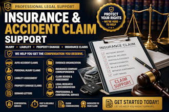 help with insurance claim, accident liability, injury and damage claim cases