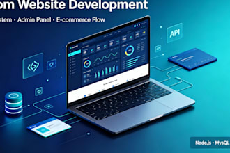 develop custom website, backend system