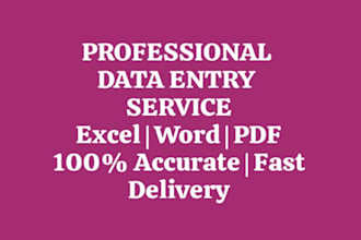 do data entry excel and word formatting work