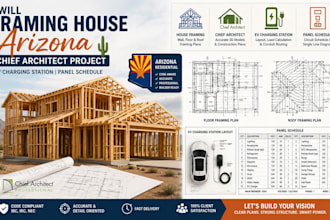 framing house arizona chief architect project ev charging station panel schedule