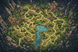 do fantasy dnd game map design