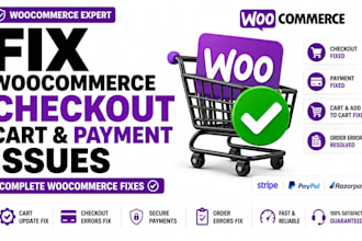 fix wordpress woocommerce checkout woocommerce cart payment issues